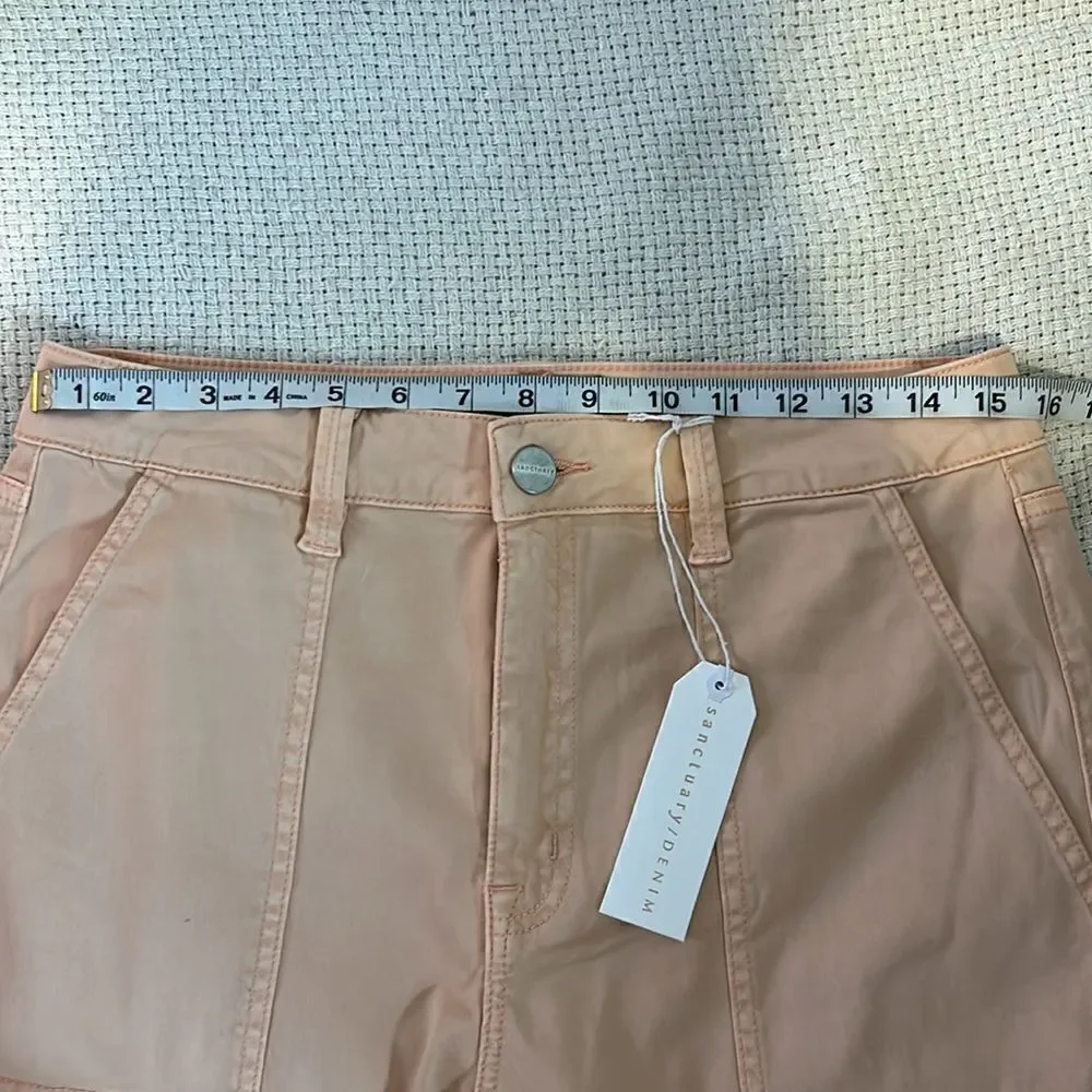 🆕 Sanctuary Denim pink chino‎ patch pockets size 31 BIN I